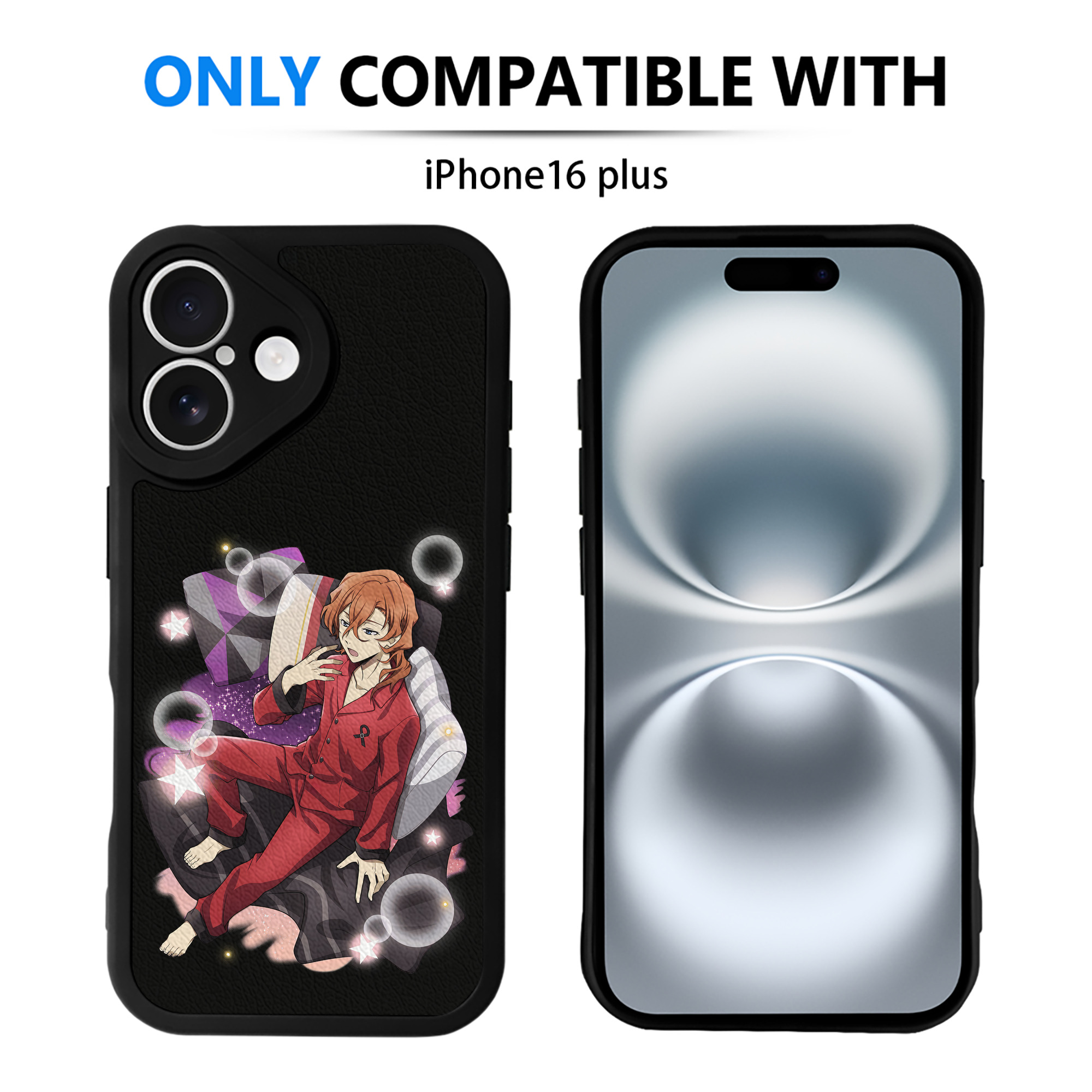 （画像用） 文豪ストレイドッグス Bungo Stray Dogs 【iPhone 16シリーズ対応】シリコンスマホケース（レザー調） 材質：シリコン